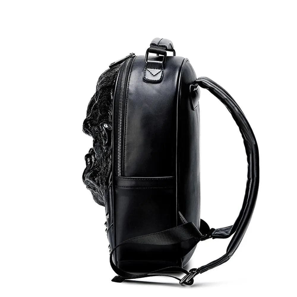 Fashion Large Capacity Round Handle Vintage Leather Shoulder Tote Bag