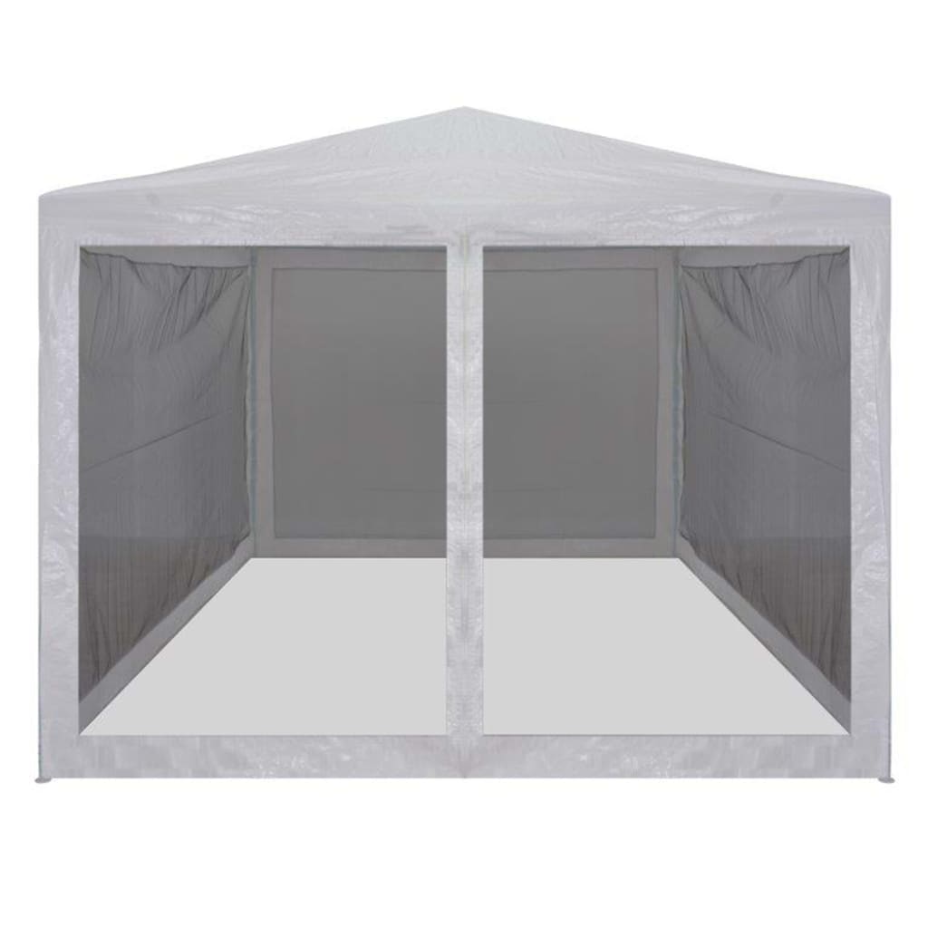 NNEVL Party Tent with 4 Mesh Sidewalls 3x3 m