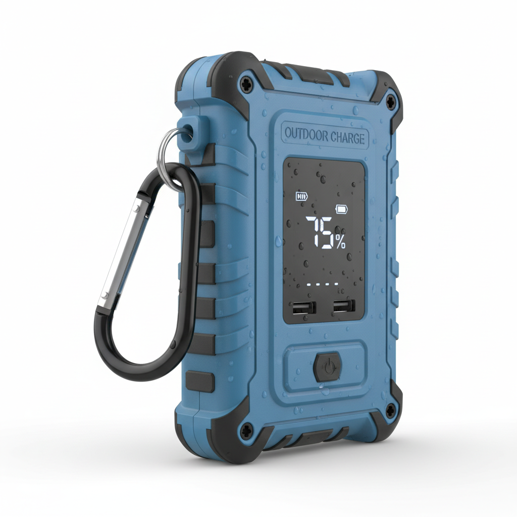 Blue Rugged Outdoor Power Bank