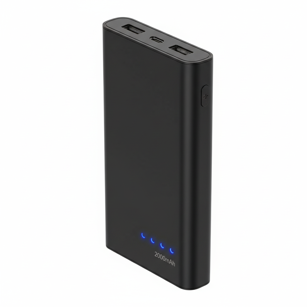 Slim Black Power Bank