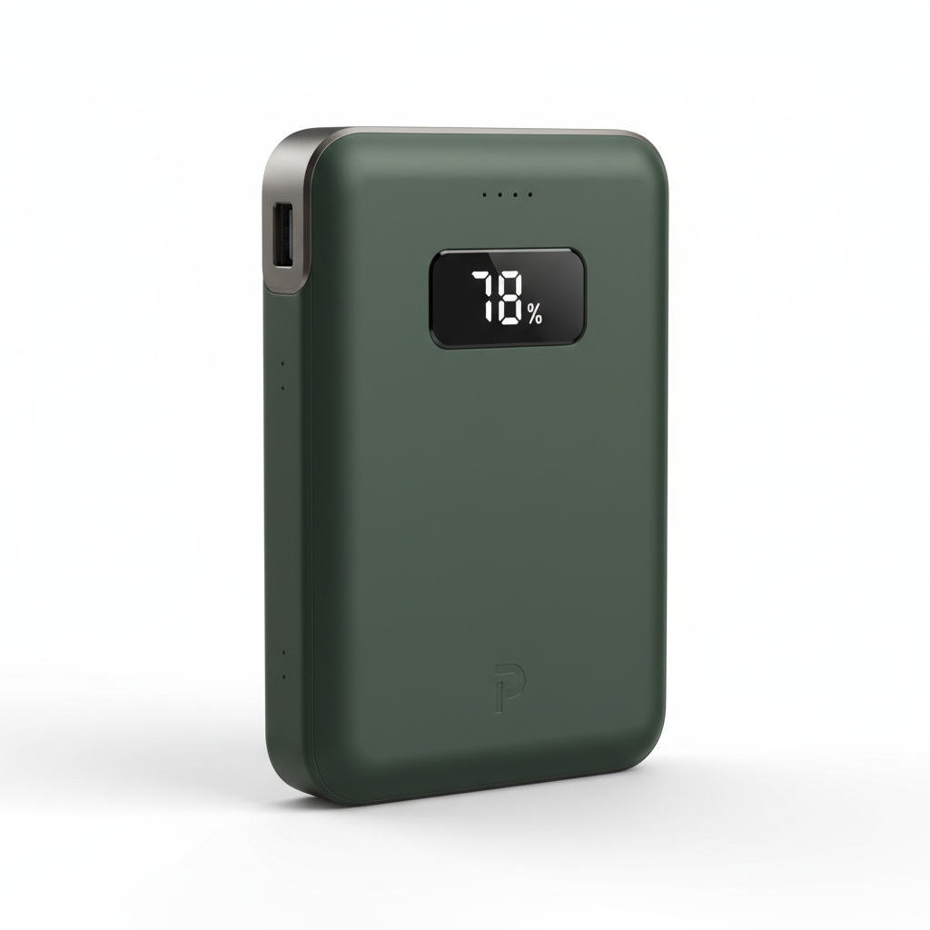 Dark Green Matte Power Bank