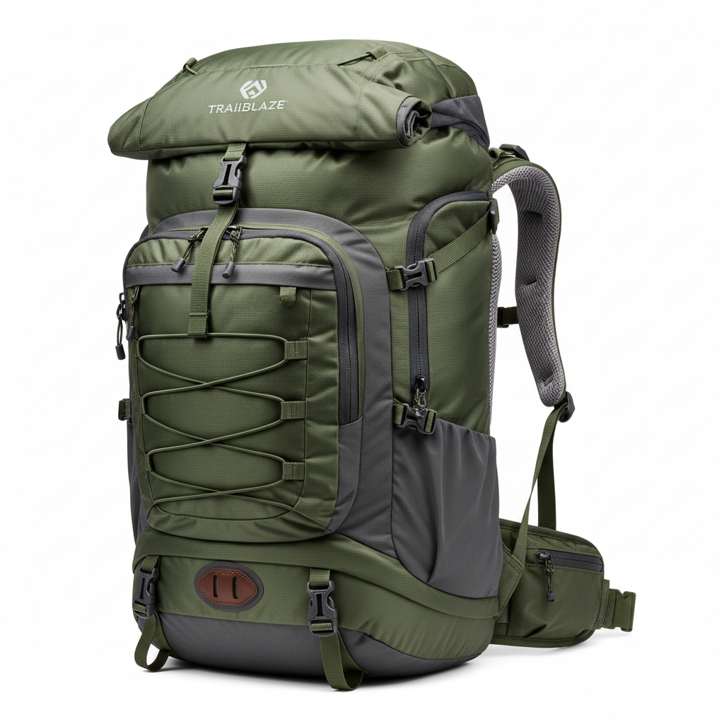 Large waterproof adventure hiking backpack