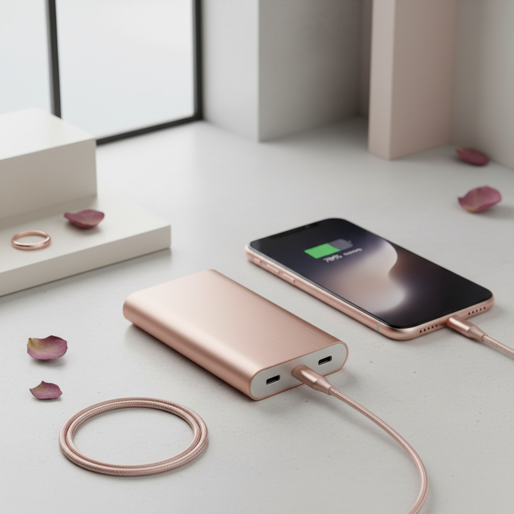 Rose Gold Power Bank