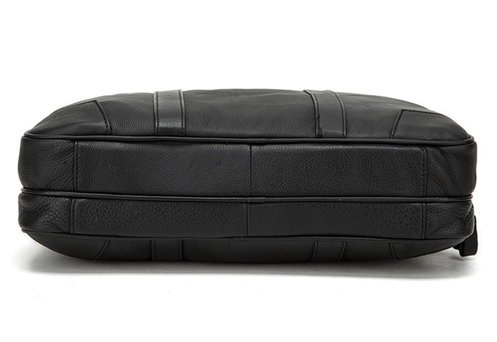 Rossie Viren Vintage  Classic Double  Zip Leather  Briefcase Work Bags